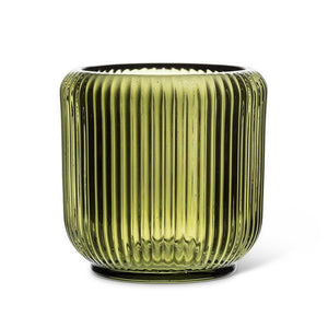 Moss Ribbed Votive - Large