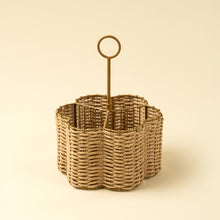 Load image into Gallery viewer, Woven Scalloped Cutlery Holder