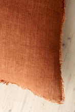 Load image into Gallery viewer, Lina Linen Pillow Burnt Umber - 24x24
