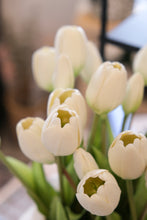 Load image into Gallery viewer, White Fresh Touch Tulip Bunch