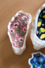 Load image into Gallery viewer, Hand Painted Oyster Shell - Pink Floral