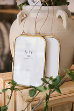 Load image into Gallery viewer, Brass Wall Hanging Picture Frame