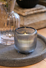 Load image into Gallery viewer, Smoke Ribbed Votive - Large