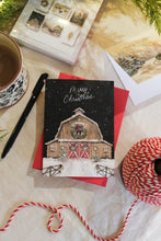 Load image into Gallery viewer, Box of 6 Christmas Cards - A Country Christmas