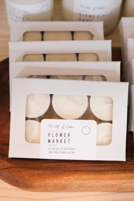 Flower Market Wax Tealights