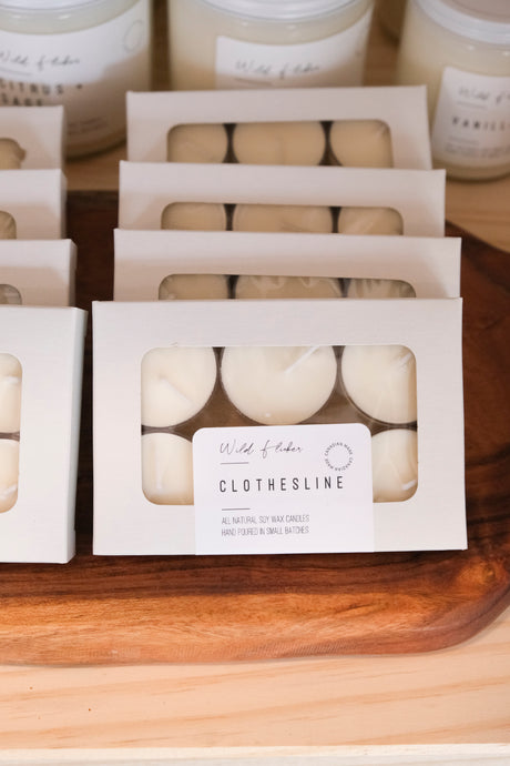 Clothesline Soy Wax Tealights