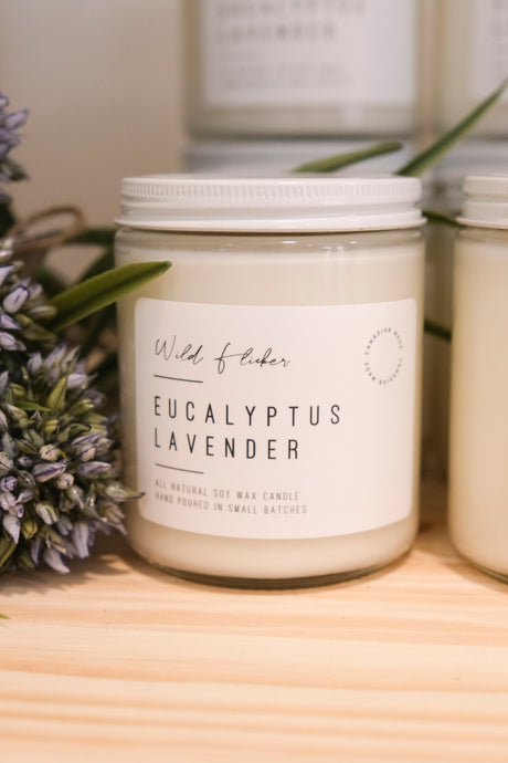 Eucalyptus Lavender Soy Wax Candle