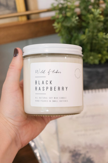 Black Raspberry Soy Wax Candle