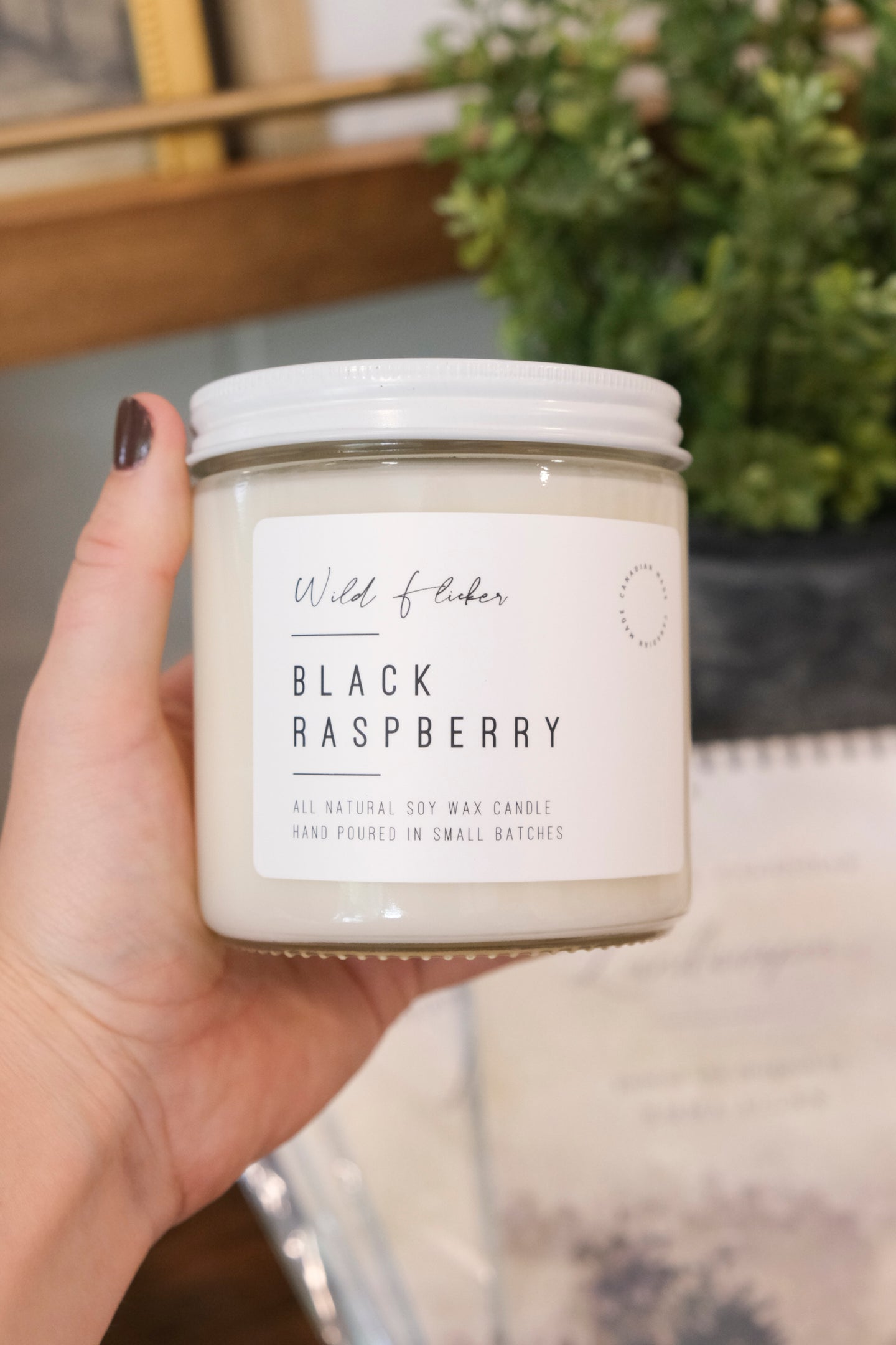 Black Raspberry Soy Wax Candle