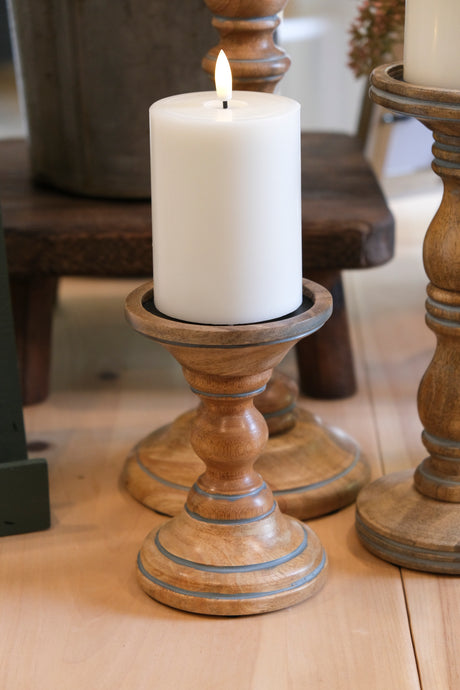 Mangowood Pillar Holder - Small