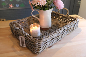 Rectangular Rattan Tray - Large