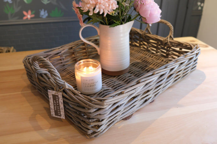 Rectangular Rattan Tray - Large