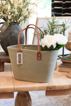 Load image into Gallery viewer, Green Woven Market Bag
