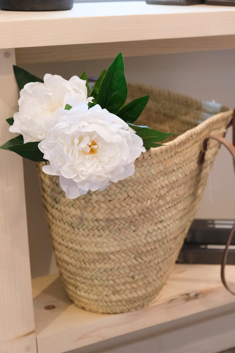 Cream Fresh Touch Peony Stem
