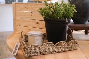 Seagrass Scallop Edge Tray