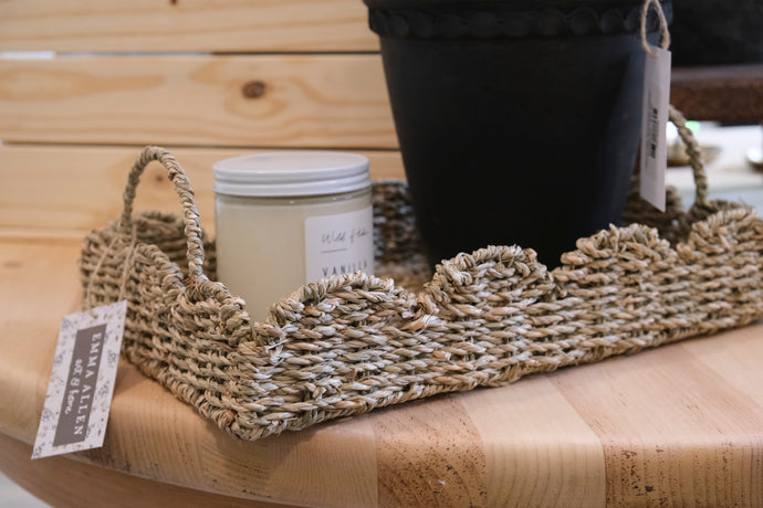 Seagrass Scallop Edge Tray