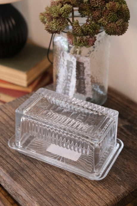 Glass Butter Dish - Large