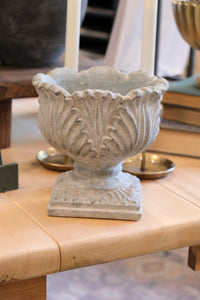 Cement Pedestal Planter