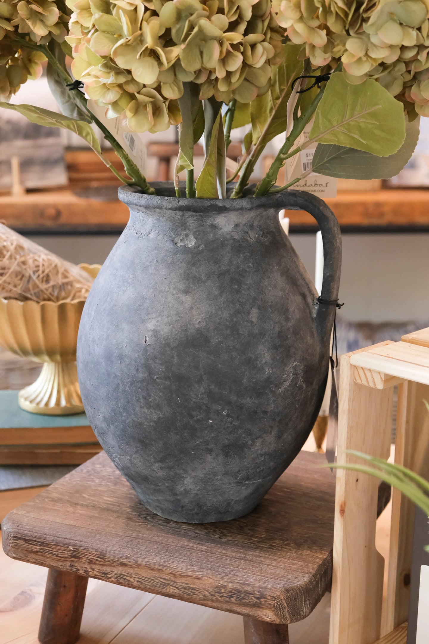 Rhodes Pitcher Vase, Stone
