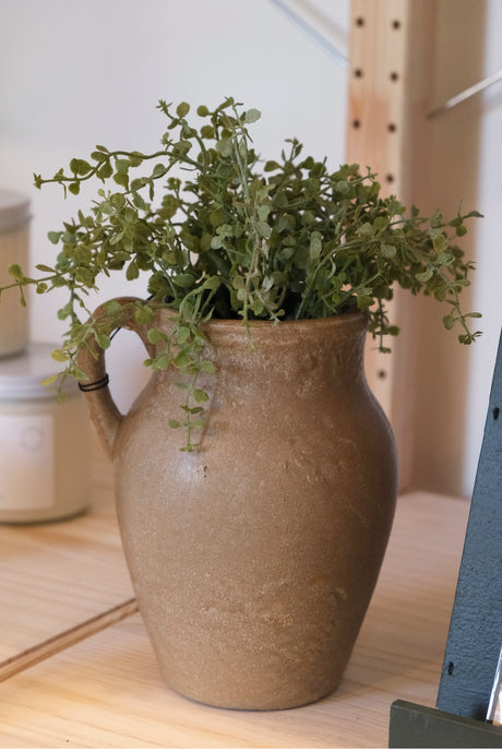 Rhodes Pitcher Vase S, Reactive Brown