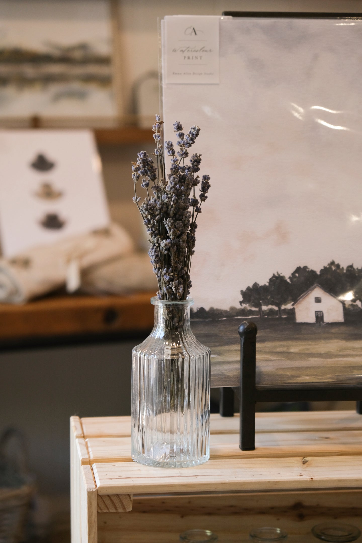 Glass Ribbed Bud Vase