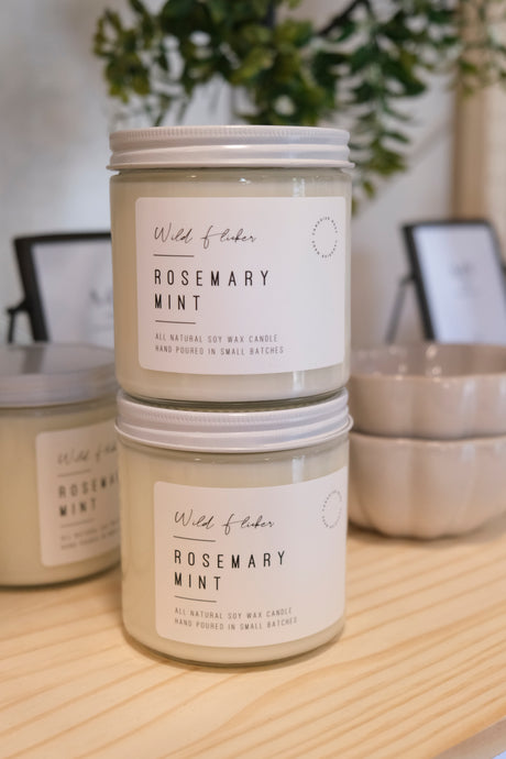 Rosemary Mint Soy Wax Candle