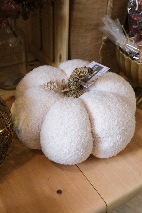 White Boucle Pumpkin