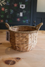 Load image into Gallery viewer, Rounded Woven Baskets w/ Handles - Small