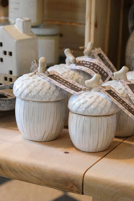 Porcelain Hazelnut Dish - Small