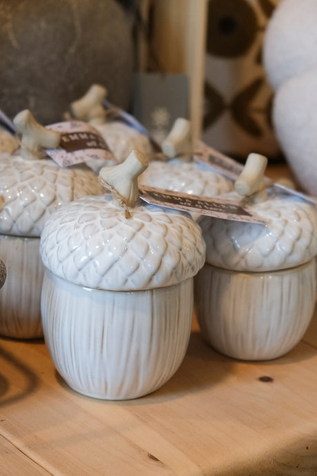 Porcelain Hazelnut Dish - Large