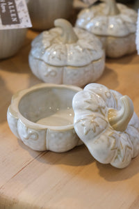 Porcelain Pumpkin Dish