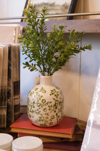 Crackle Floral Vase