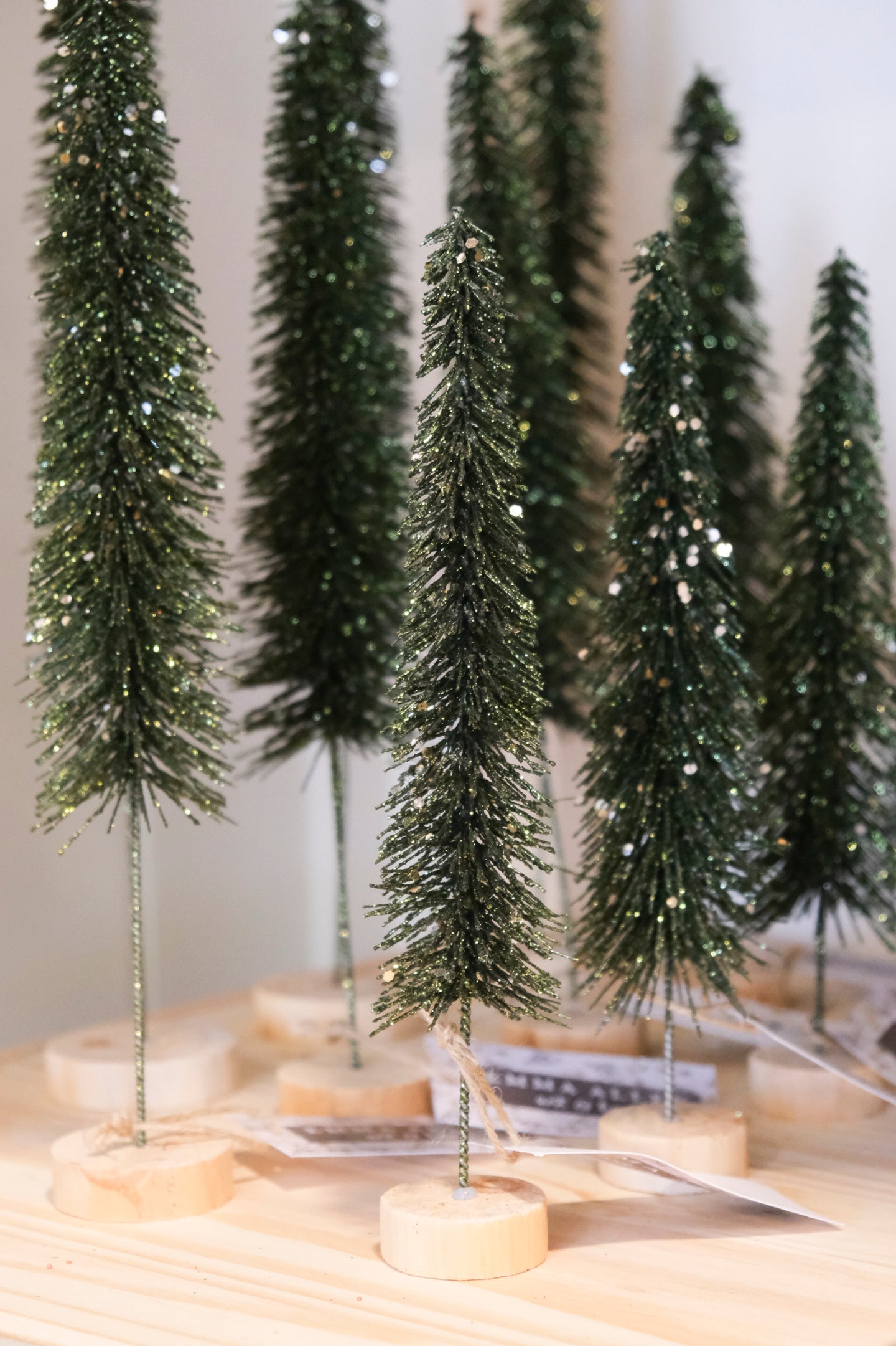 Skinny Glitter Brush Tree - Small