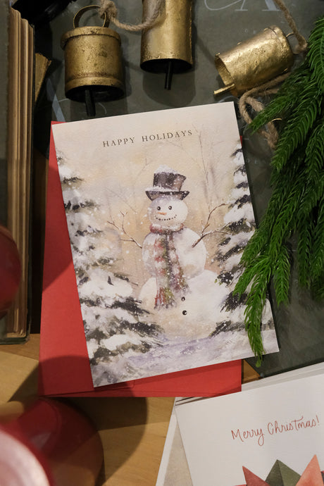 Box of 6 Christmas Cards - Frosty Set