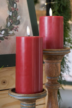 Load image into Gallery viewer, Red LED Pillar Candle -3x4&quot;