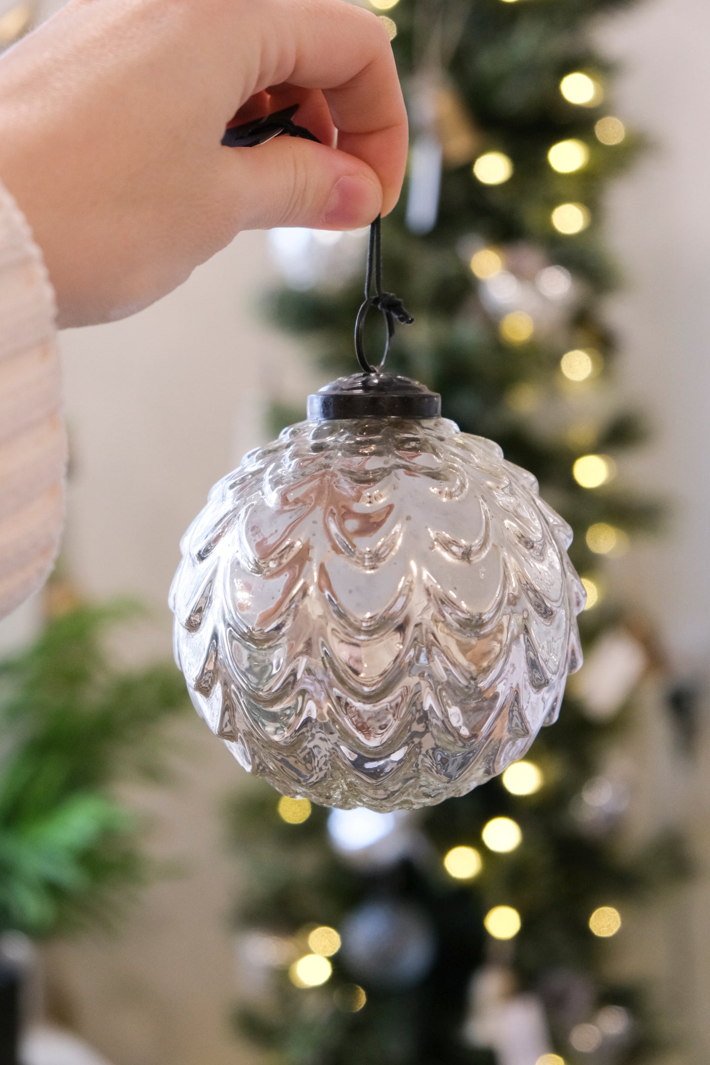 Silverfrost Ornament - Waves