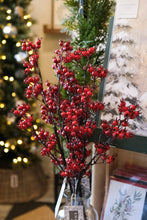 Load image into Gallery viewer, Red Berries Spray - 30&quot;