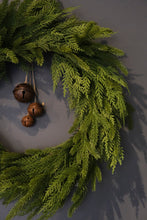Load image into Gallery viewer, Fresh Touch Spruce &amp; Cedar Mix Wreath - 28&quot;