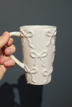 Load image into Gallery viewer, Bow Stoneware Mug - White