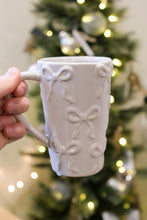Load image into Gallery viewer, Bow Stoneware Mug - White