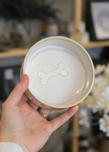 Load image into Gallery viewer, White Pottery Pet Bowl - S
