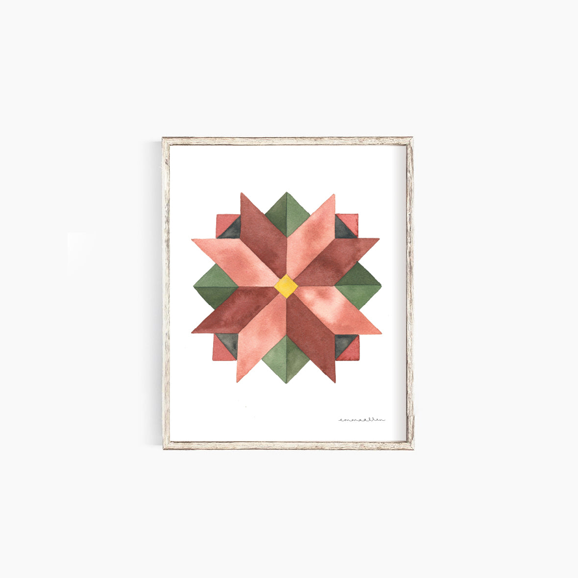 Poinsettia Barn Quilt