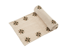 Load image into Gallery viewer, Embroidered Star Table Runner