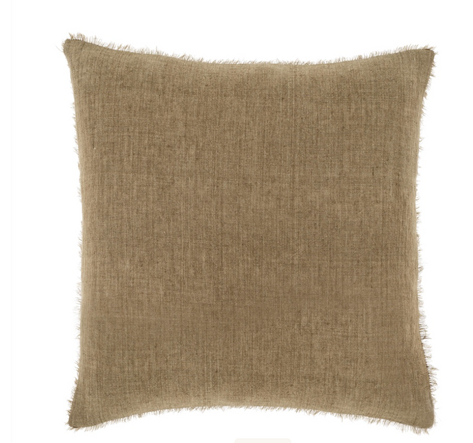 Lina Linen Pillow Hazelnut - 20x20