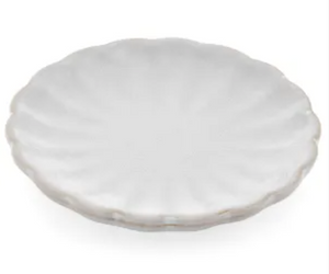 Porcelain Scallop Edge Plate