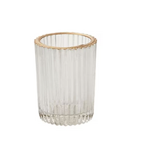 Load image into Gallery viewer, Ribbed Glass Votive Holder
