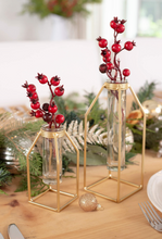 Load image into Gallery viewer, Gold Iron Bud Vase