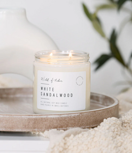 White Sandalwood Soy Wax Candle