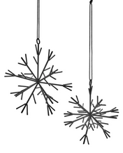 Load image into Gallery viewer, Cast Iron Snowflake Ornament - Small