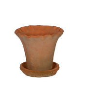 Load image into Gallery viewer, Frilly Edge Terracotta Pot - Large